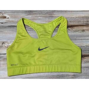 Nike Green Center Swoosh DriFIT Racerback Sports Bra Small